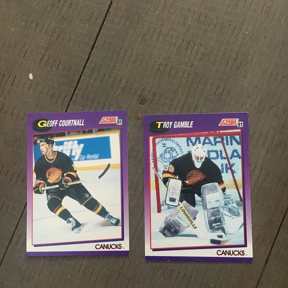 1991 Score hockey card lot- Vancouver